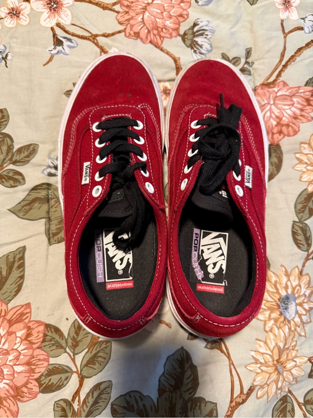 Vans Red Curren Caples Skate Shoes - 7.0M|8.5W